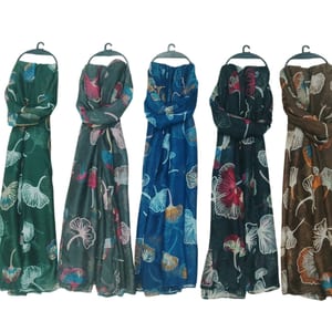 Chalinas Estampadas Hojas Surtidas