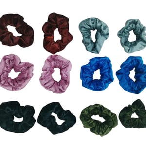 Colitas Scrunchies Terciopelo Surtidas