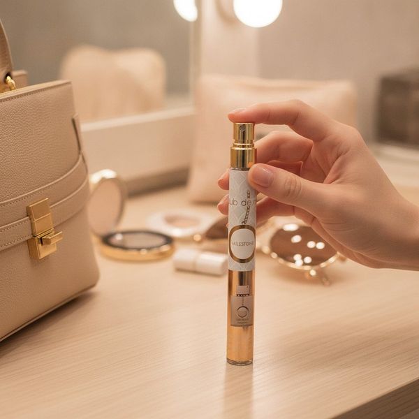 Caja exhibidora con perfumes spray Club de Nuit Milestone de 35 ml