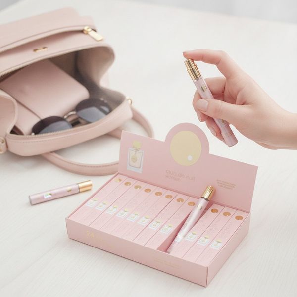 Caja exhibidora con perfumes de bolsillo Club de Nuit para mujer de 35ml
