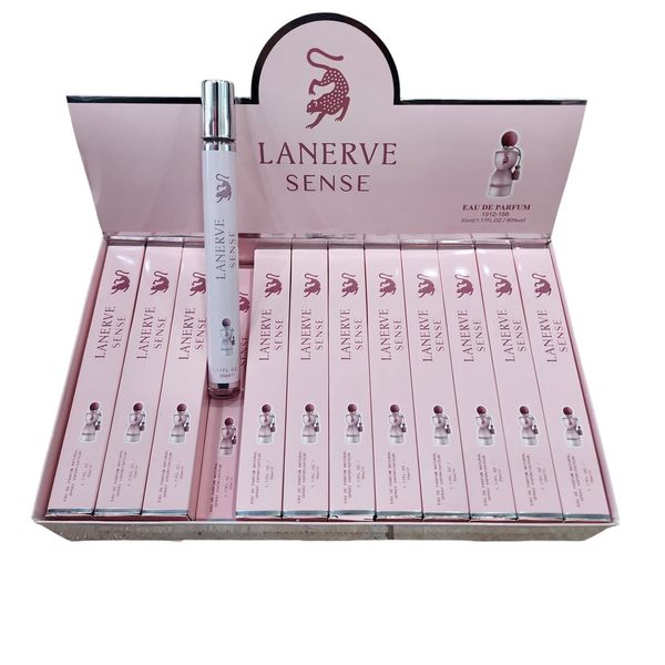 Caja exhibidora de perfumes Lanerve Sense Eau de Parfum de 35ml en envase tubo con spray