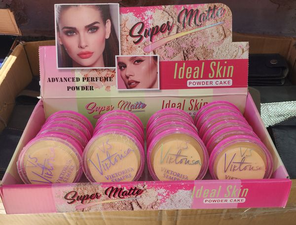 Caja exhibidora de polvo compacto facial Super Matte Ideal Skin Viktorisa