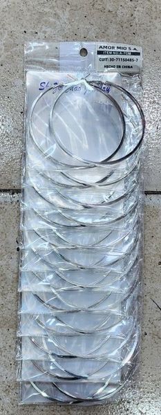 Aros Argolla Plateados 7cm