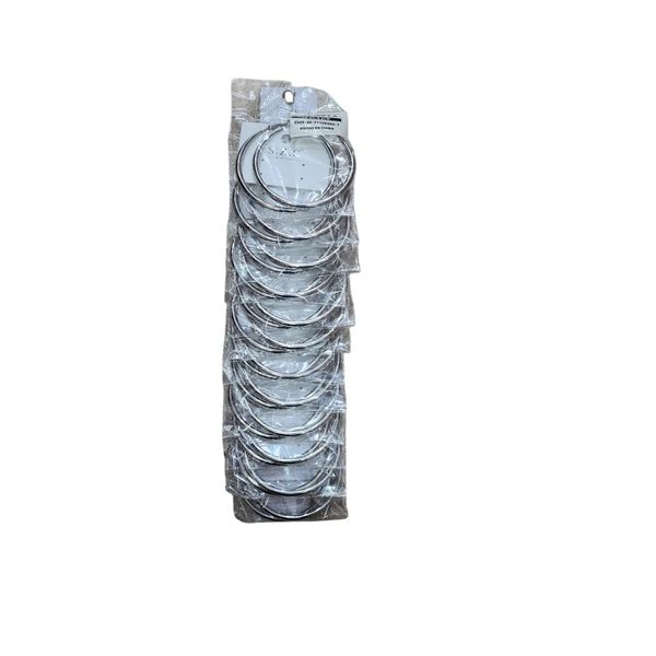 Tira de aros argollas metálicas plateadas para venta mayorista