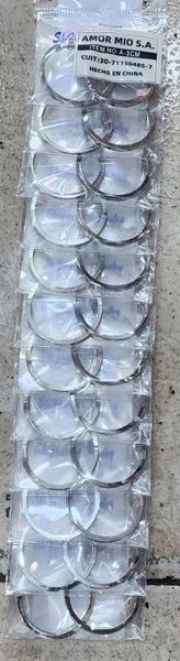 Aros Argollas Plateados 3cm