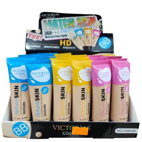 Exhibidor de base de maquillaje líquida BB Cream Natural Skin Victorias Xishow