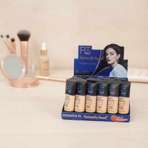 Exhibidor de bases de maquillaje líquidas Romantic Sweet Fit Me
