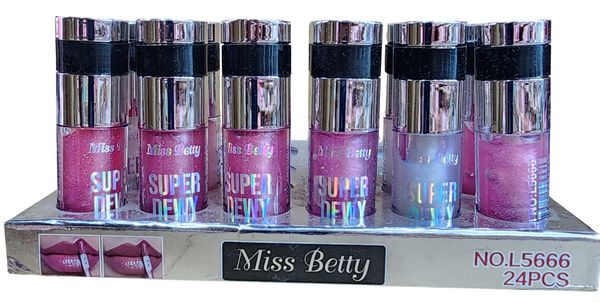 Exhibidor con brillos labiales Miss Betty Super Dewy