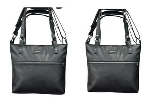 Cartera bolso Negra Cierre plateado