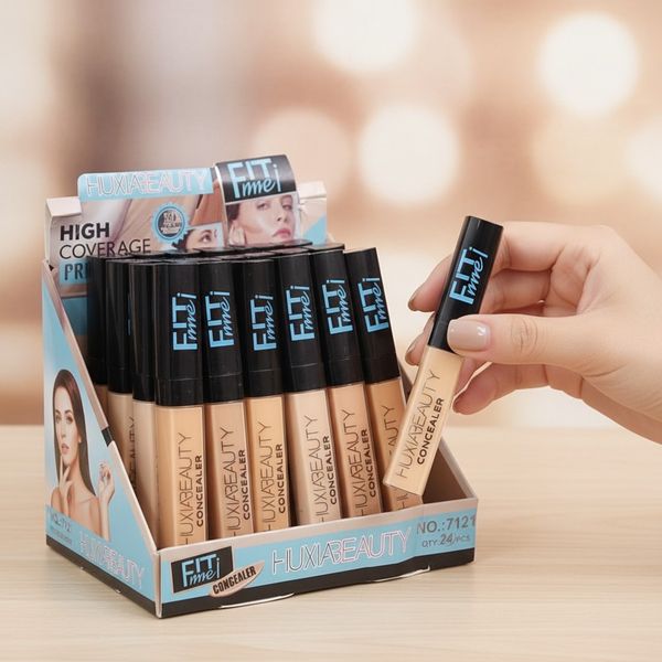 Caja exhibidora con correctores líquidos de maquillaje Huxia Beauty Fit Me