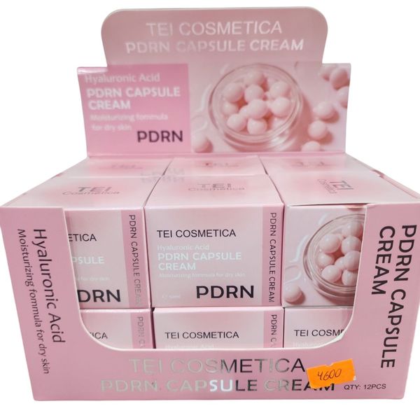 Caja exhibidora de crema facial PDRN Tei Cosmética por 12 unidades