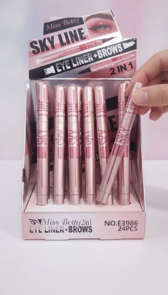 Caja exhibidora de delineadores 2 en 1 para ojos y cejas Miss Betty Sky Line