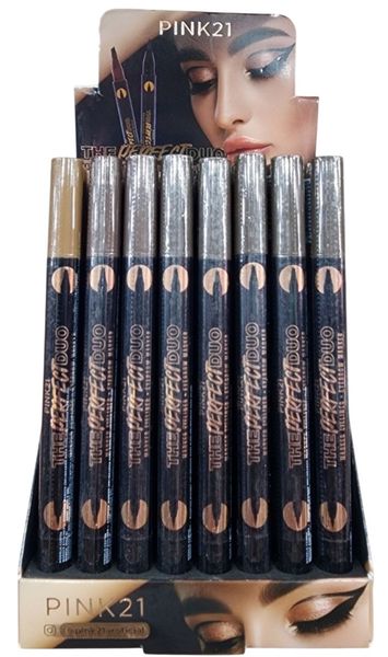 Exhibidor de delineadores y marcadores para cejas Pink 21 The Perfect Duo