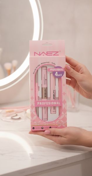 Kit profesional para pestañas 4 en 1 marca Naez