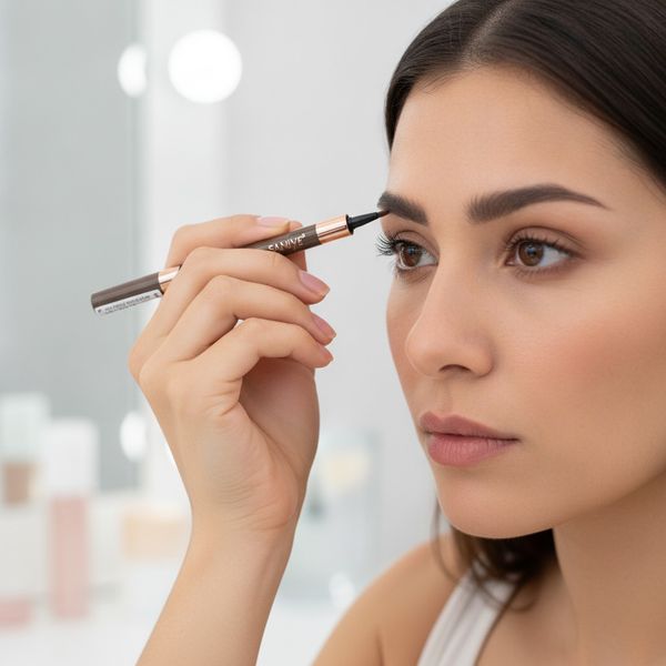 Exhibidor de lápices para cejas marca Saniye modelo M317 en distintos tonos marrón