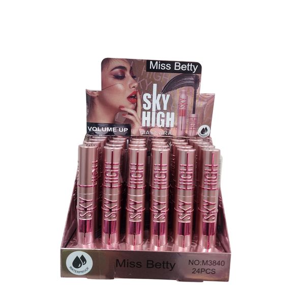 Exhibidor de máscaras de pestañas Miss Betty Sky High tono rosa metalizado