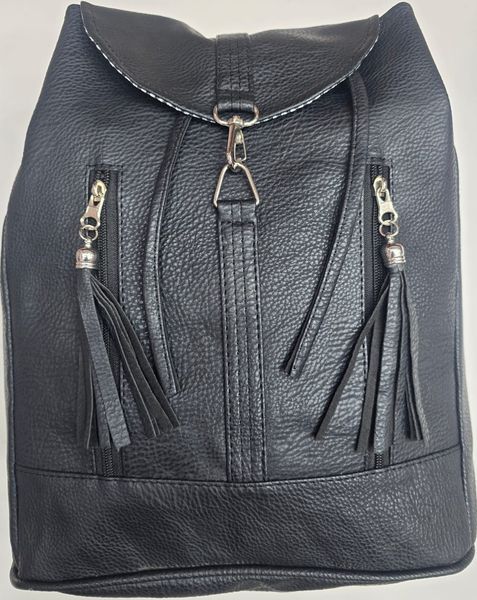 Mochila Ecocuero cierre vertical