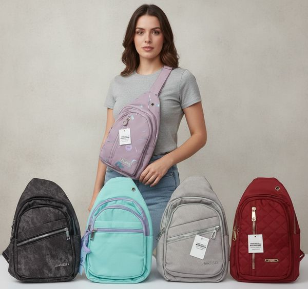 Colección de pecheras cruzadas en varios colores y diseños