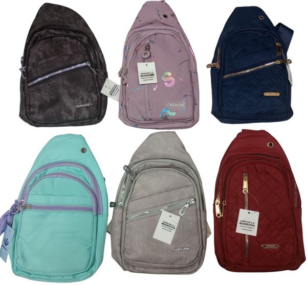 Colección de pecheras cruzadas en varios colores y diseños