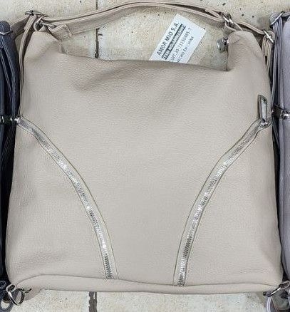 Mochila y Cartera Simil Cuero