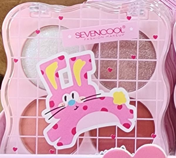 Paleta Rubor e Iluminador Sevencool