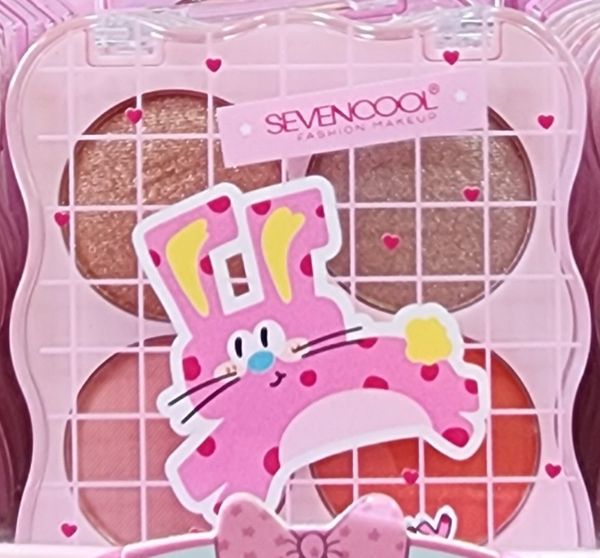 Paleta Rubor e Iluminador Sevencool