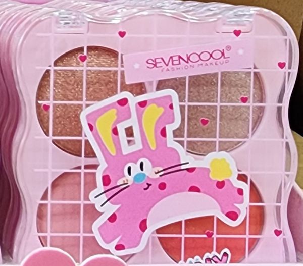 Paleta Rubor e Iluminador Sevencool