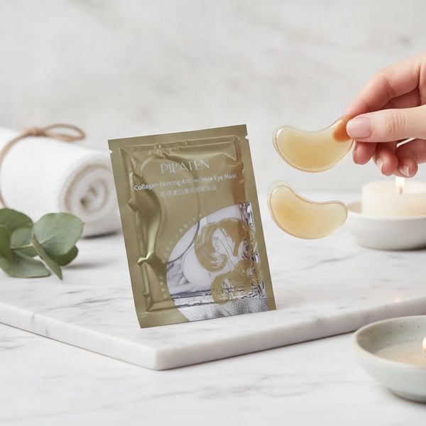 Sobre dorado de mascarilla de colágeno para contorno de ojos Pilaten