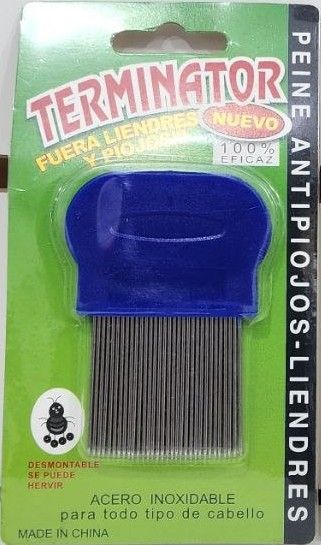 Peine Antipiojos Acero Terminator