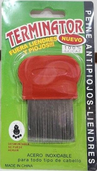 Peine Antipiojos Acero Terminator