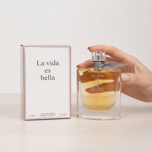 Perfume femenino La Vida Es Bella 75ml con su caja