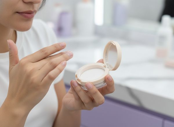 Caja exhibidora de polvo traslúcido Saniye TEI Cosmética