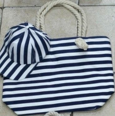 Set Bolso Playero Con Gorra