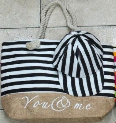 Set Bolso Playero Con Gorra