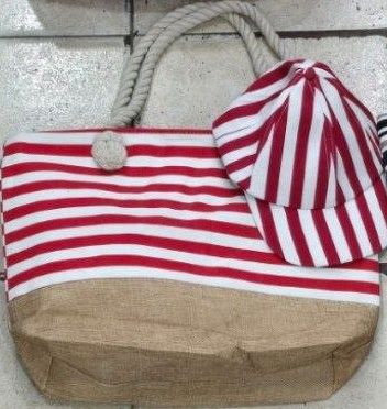 Set Bolso Playero Con Gorra