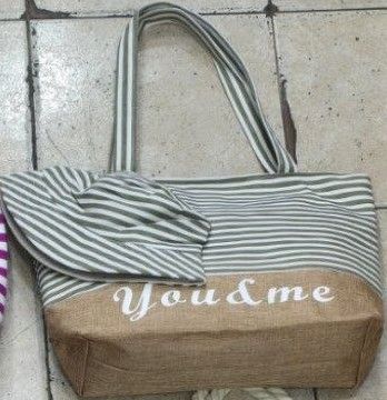 Set Bolso Playero Con Gorra