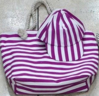 Set Bolso Playero Con Gorra