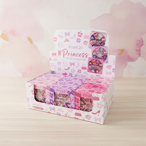 Exhibidor de set de maquillaje Pink21 Princess