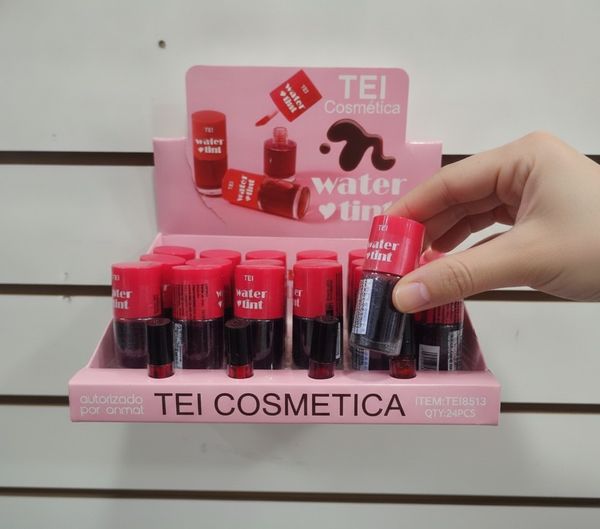 Exhibidor con 24 tintas para labios TEI Water Tint