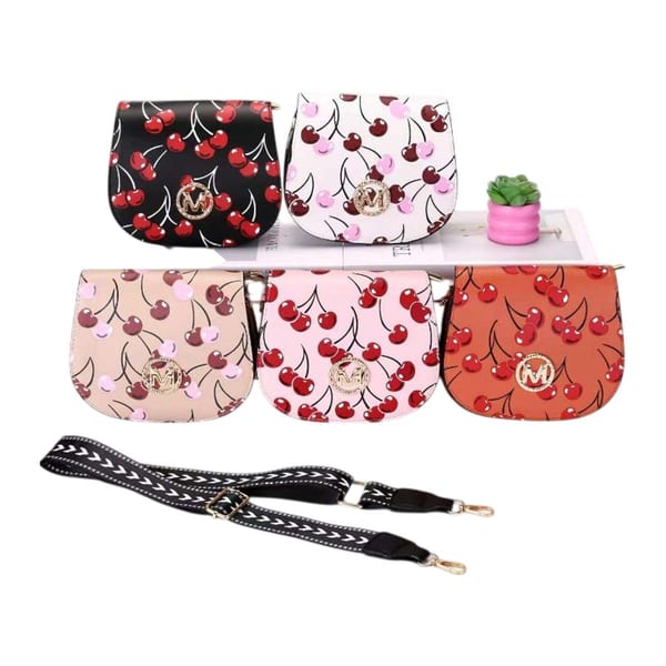 Bandolera Estampada De Cerezas