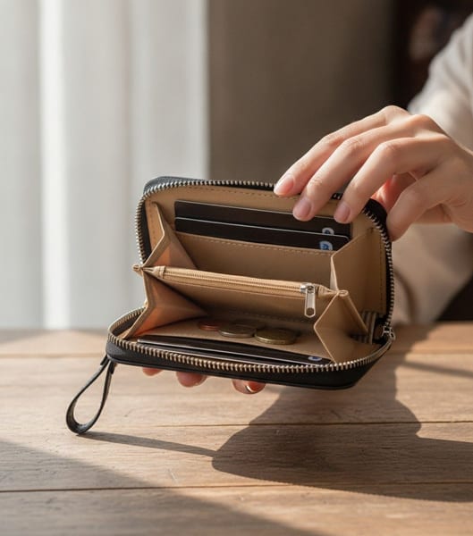 Billetera Compacta con Cierre