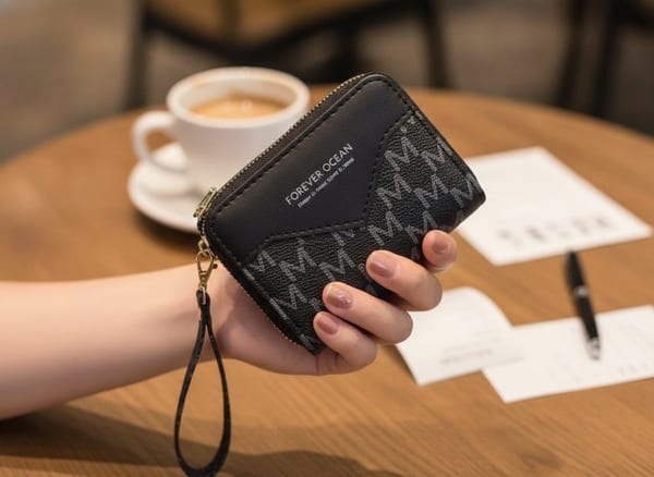 Billetera Estampada Doble Cierre