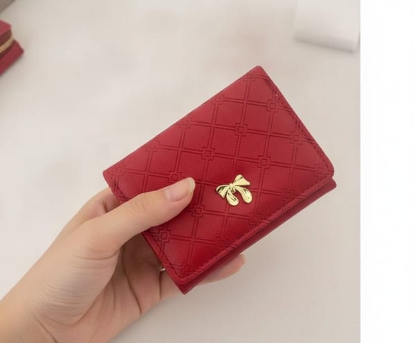Billeteras Mujer Moño Dorado