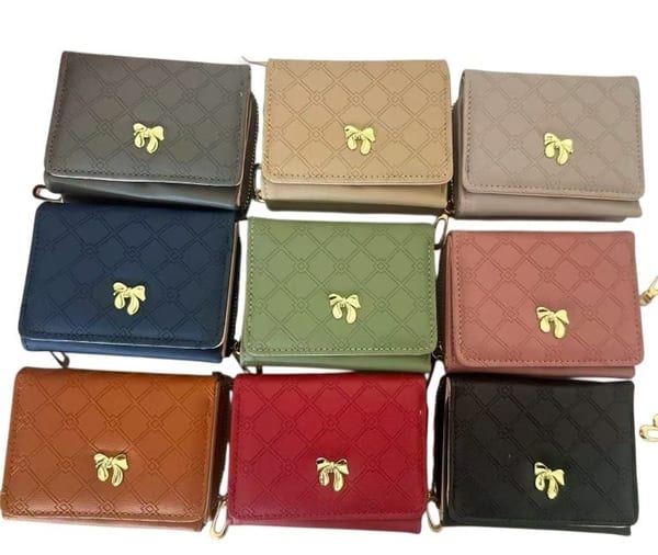 Billeteras Mujer Moño Dorado