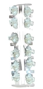 Broches Mini Corazón Perla