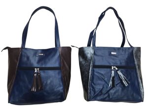 Cartera Combinadaa con Borlas