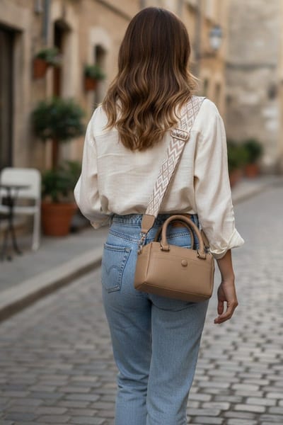 Mini Cartera Correa Estampada