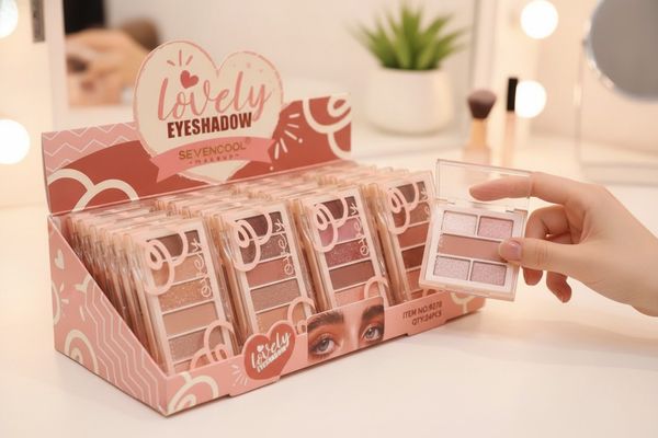 Caja exhibidora de paletas de sombras para ojos Sevencool Lovely