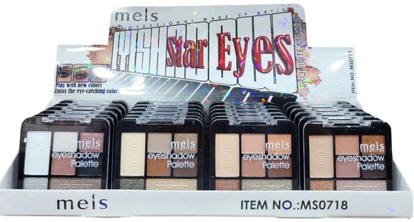 Exhibidor de paletas de sombras para ojos
