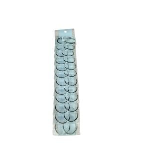 TIRA x1 Par Argollas Plateadas 3.5cm Medianas – Grueso Medio – Brillo Premium